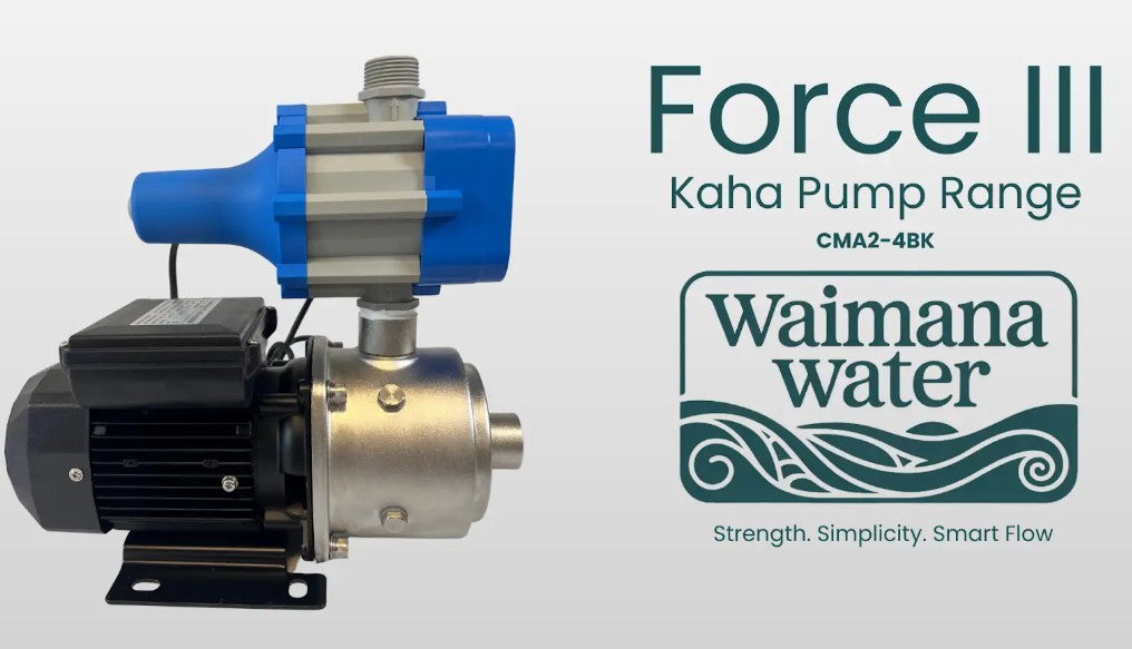 Kaha Force III Home Pressure Pump | Quiet Multistage | 3 Year Warranty